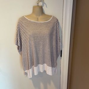 Eileen Fisher striped linen oversized top